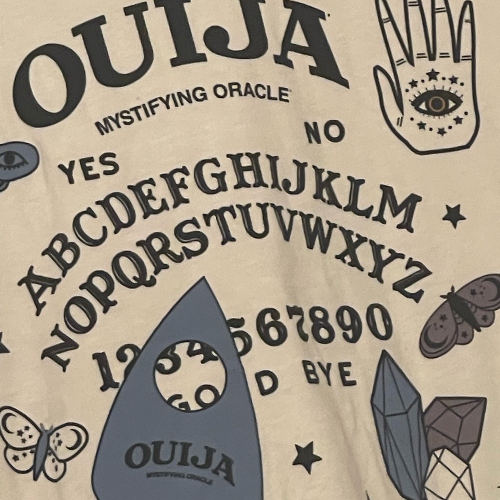 ouija board T-shirt NWT 100% cotton SH/SLV XS small mystifying Oracle HTF rare